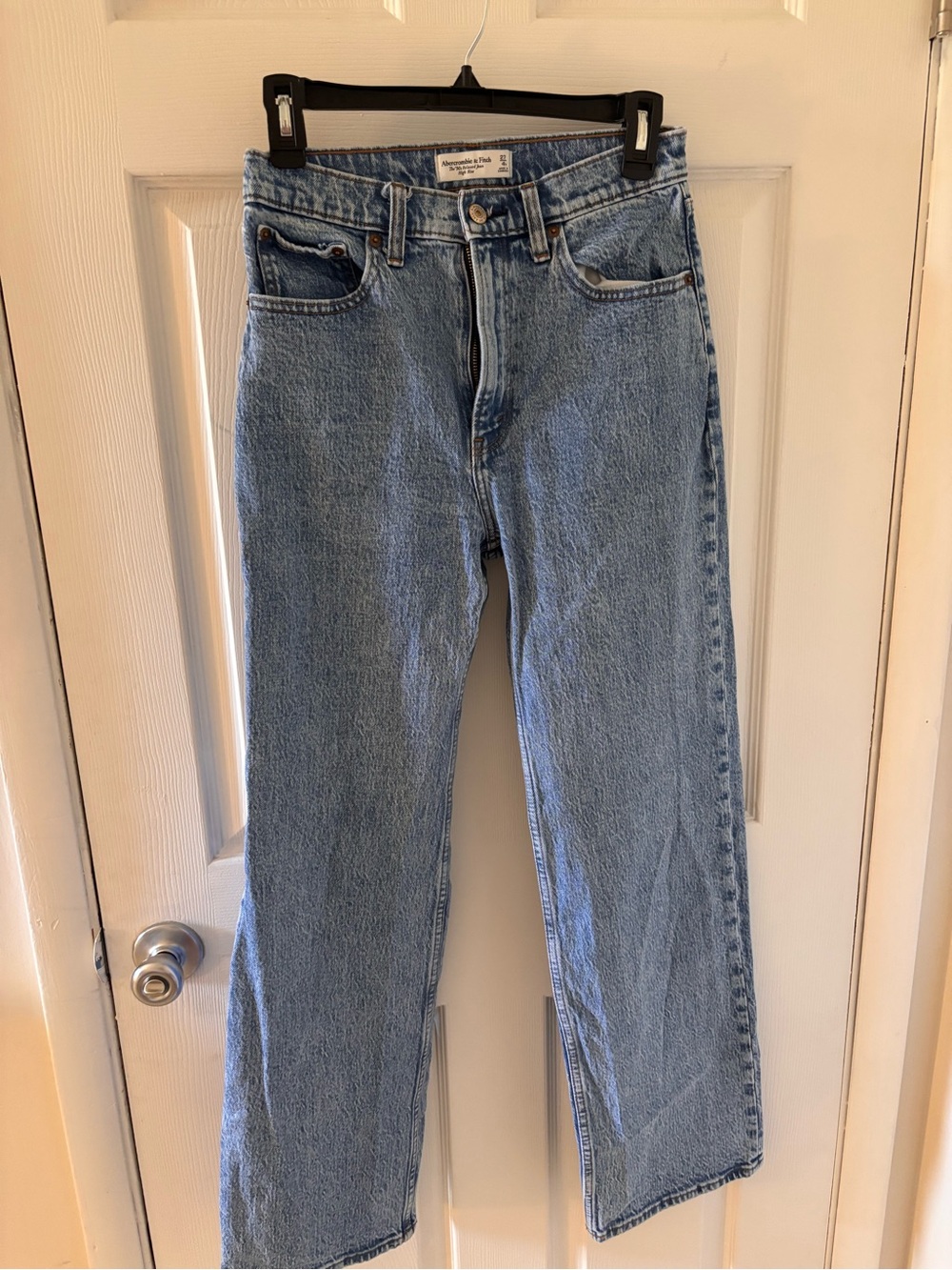 Abercrombie & Fitch Classic Light Blue Straight-Leg Jeans